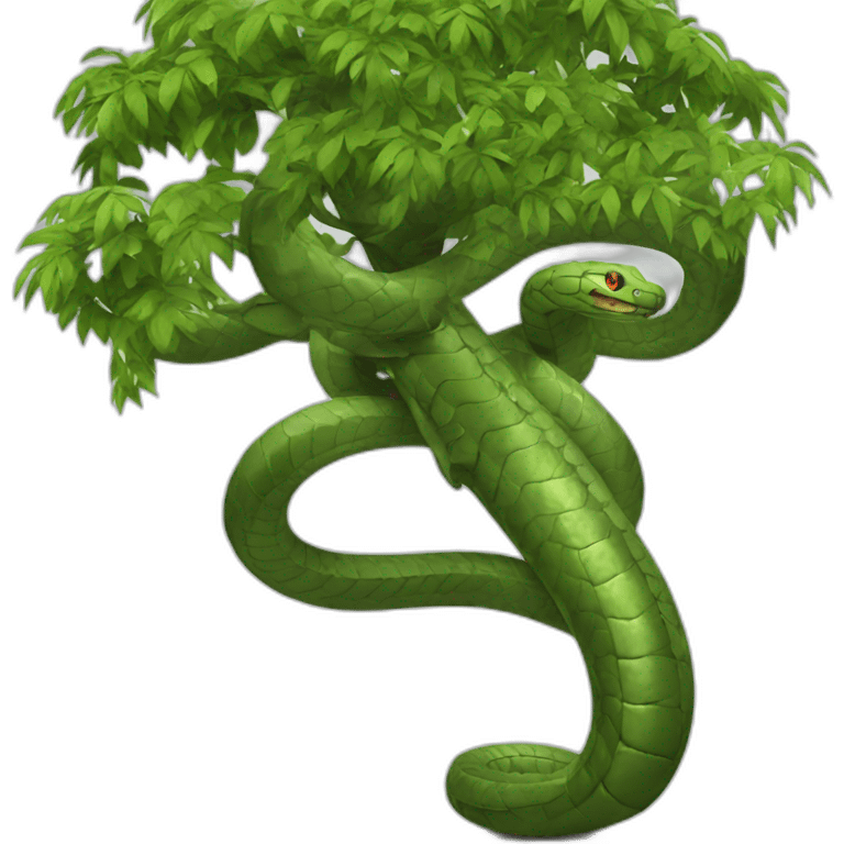 Arbol rodeado de Cobras emoji