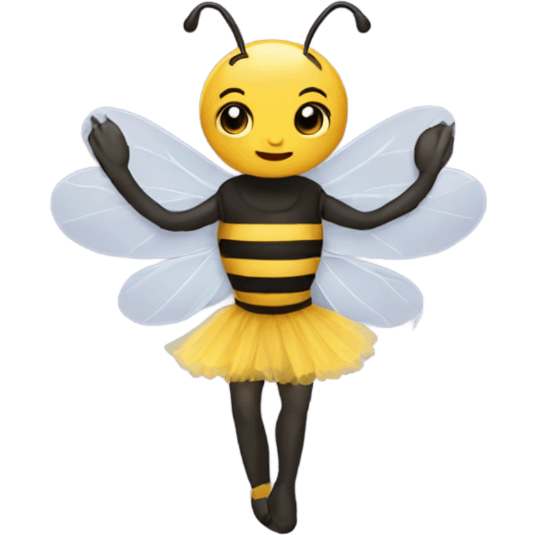 Bee in tutu emoji