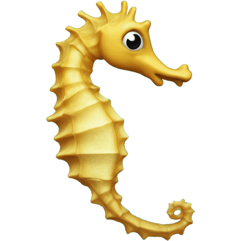 Seahorse with bubbles around emoji