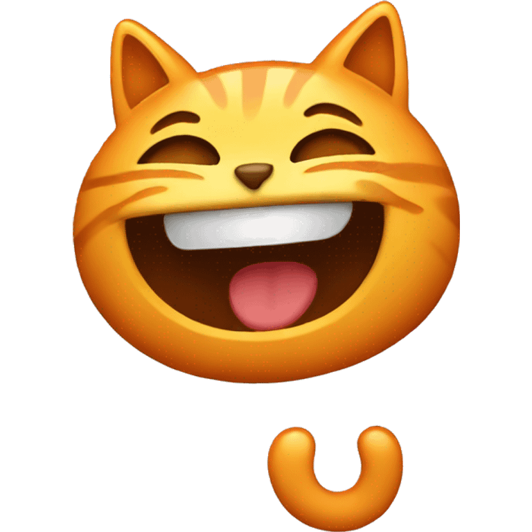 spicy emoji with cat laughing emoji  emoji