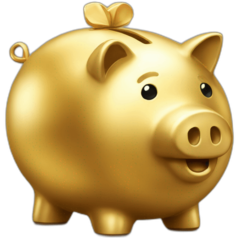 golden piggybank emoji