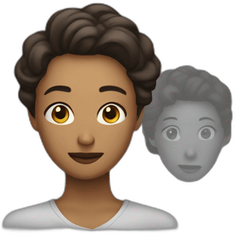 A man on a woman emoji