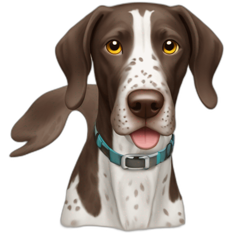 German shorthaired pointer emoji