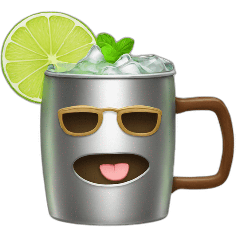 Gat drinking moscow mule emoji