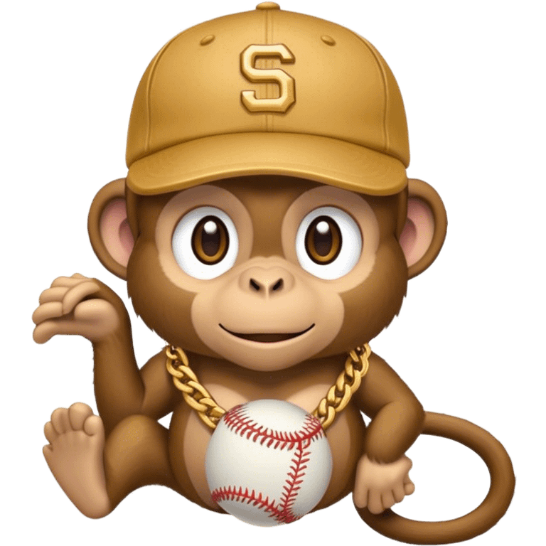 Hip hop monkey emoji