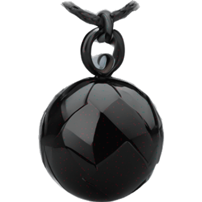 onix sphere pendant black emoji