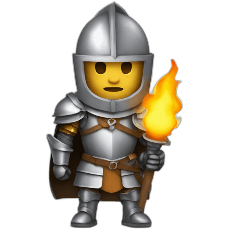 knight with a torch emoji