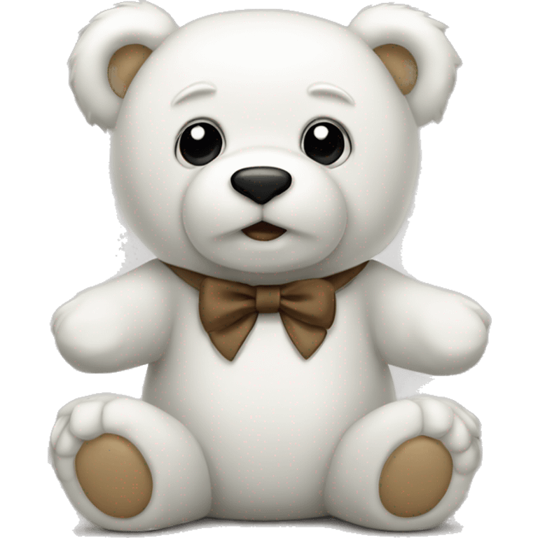 White teddybear  emoji