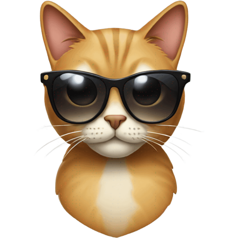 Cat with sunglasses emoji