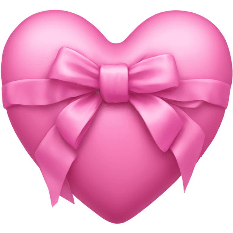 Pink heart wrapped with a bow  emoji