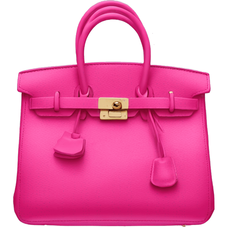 Hot pink birkin bag emoji