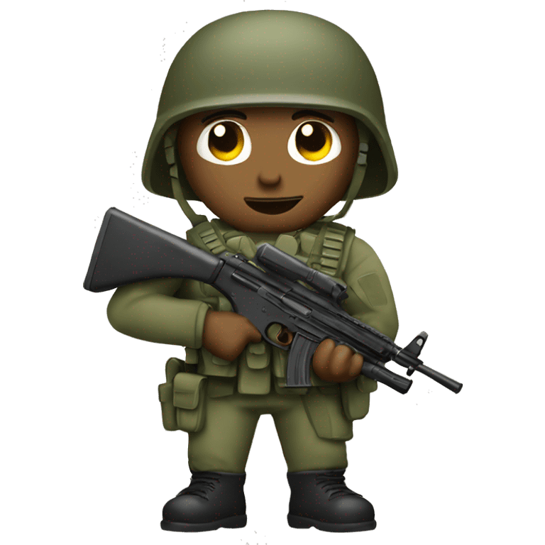 soldier with gun emoji