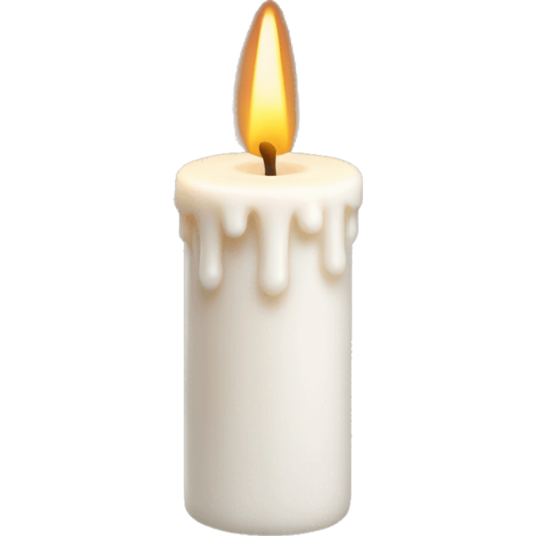 a white chime candle emoji