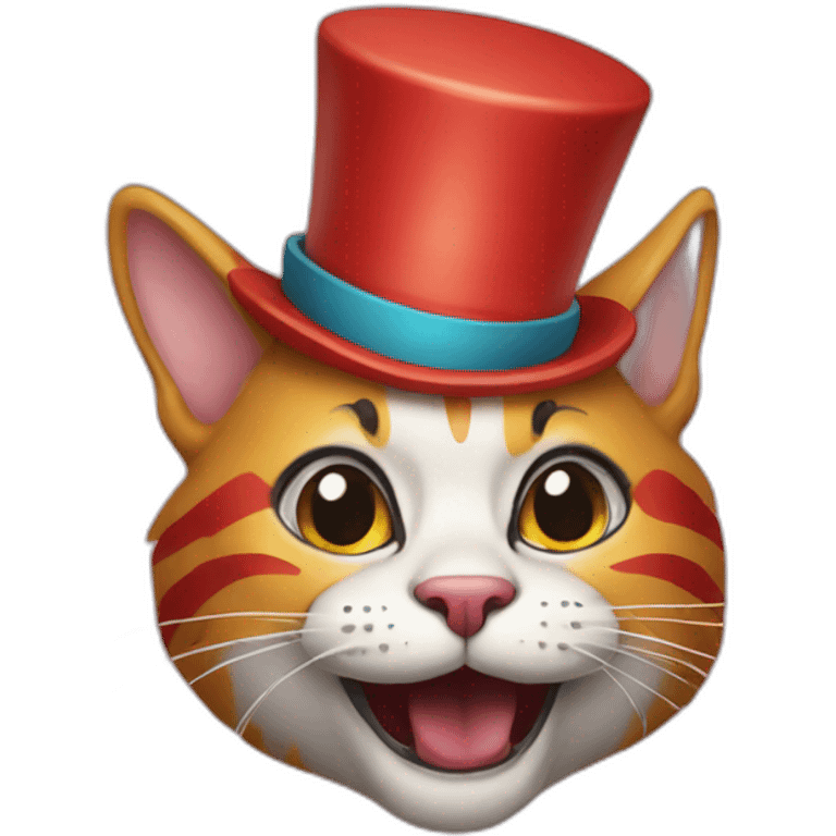 cat clown emoji