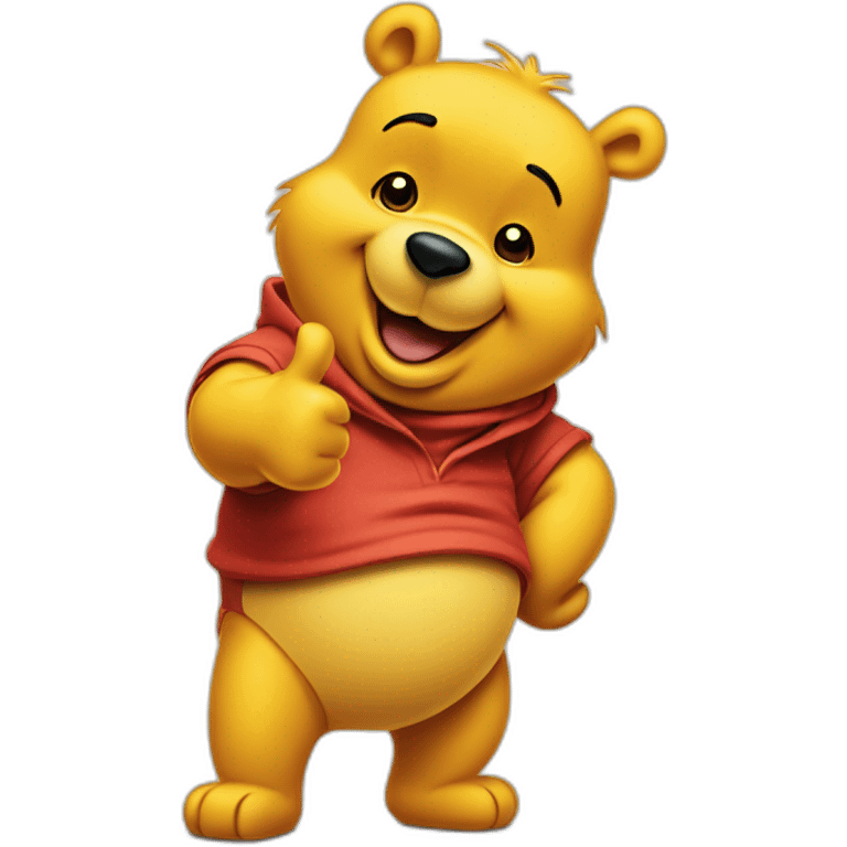 Winnie the pooh doing a thumbs up emoji