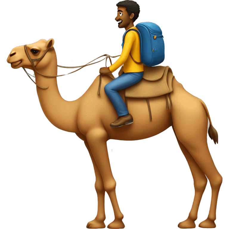 Guy on camel emoji