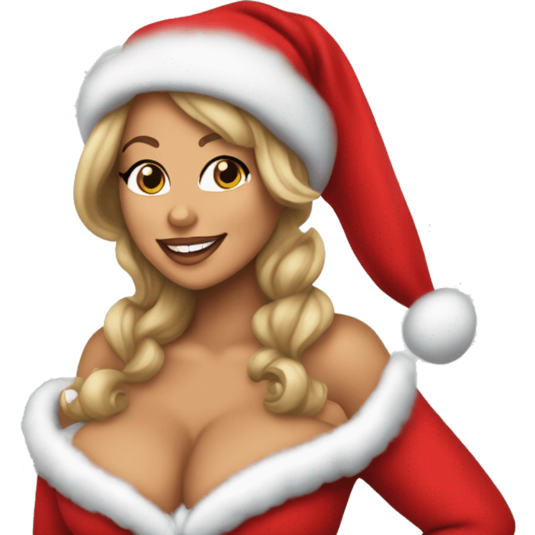 mariah carey dressed as mrs clause emoji