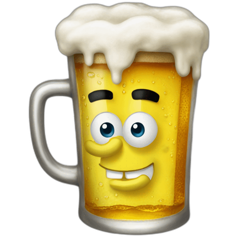 Spongebob beer emoji