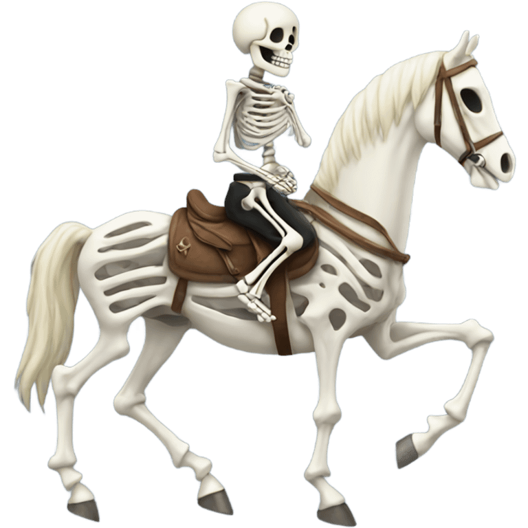 Skeleton on horse emoji