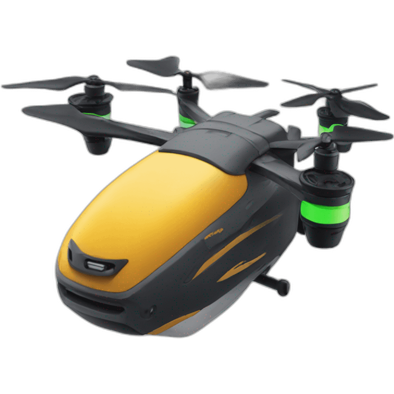 Drone racer emoji