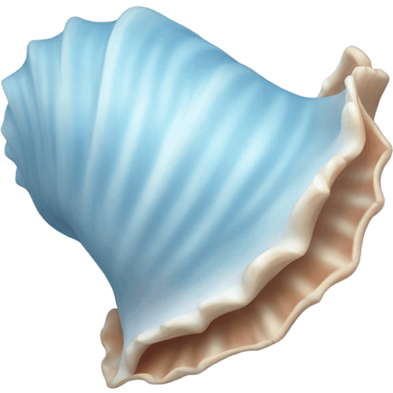 Light blue shell emoji