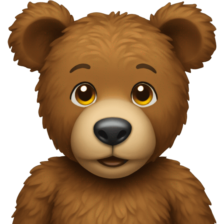 brown teddy bear emoji