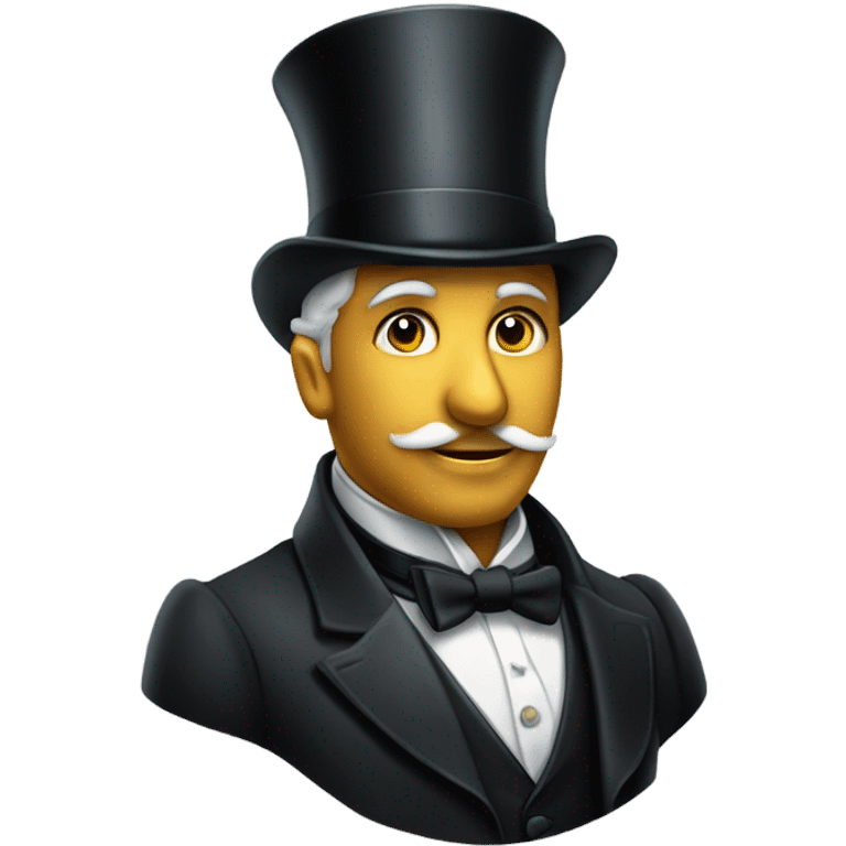 fancy gentleman in top hat with monocle emoji