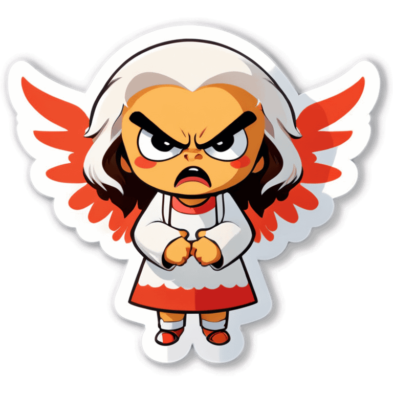 Angry angel  emoji