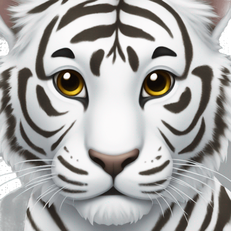 White tiger emoji