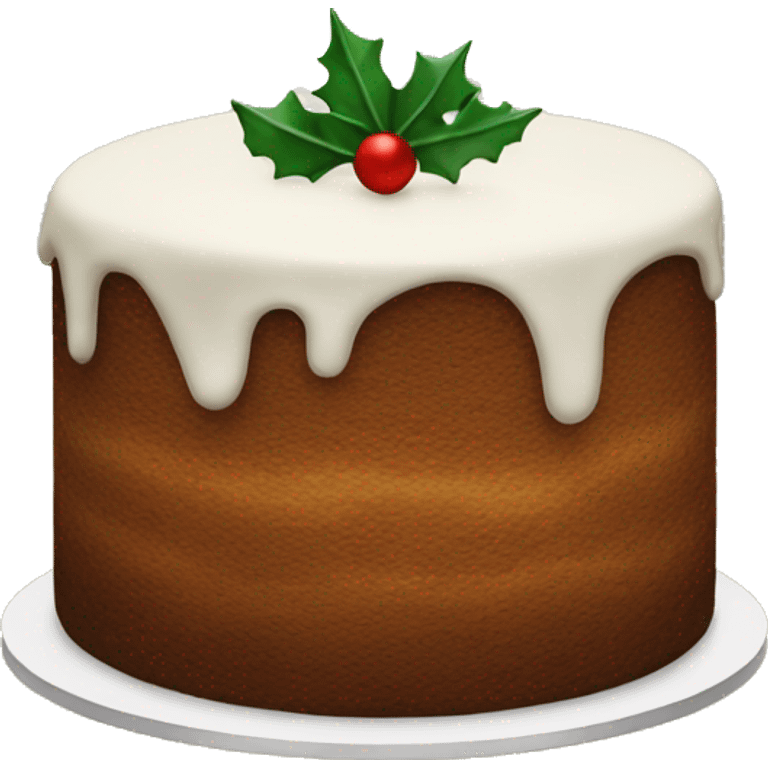 Christmas cake emoji