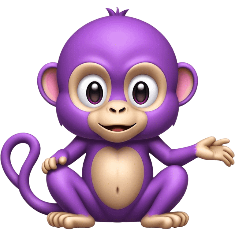 purple monkey emoji