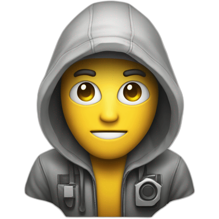 hacker con una computadora emoji