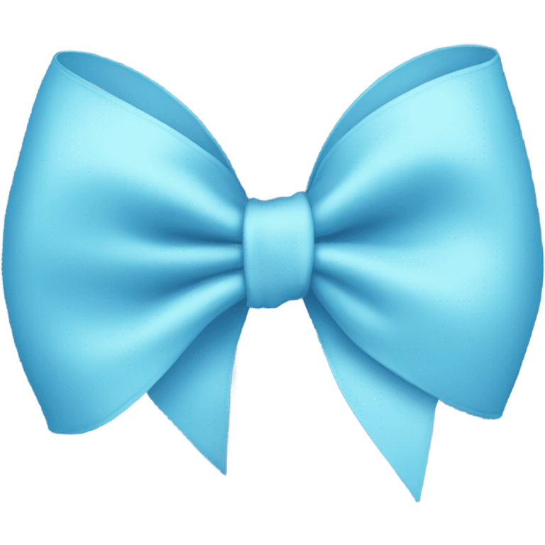 Light blue bow on light blue bow emoji