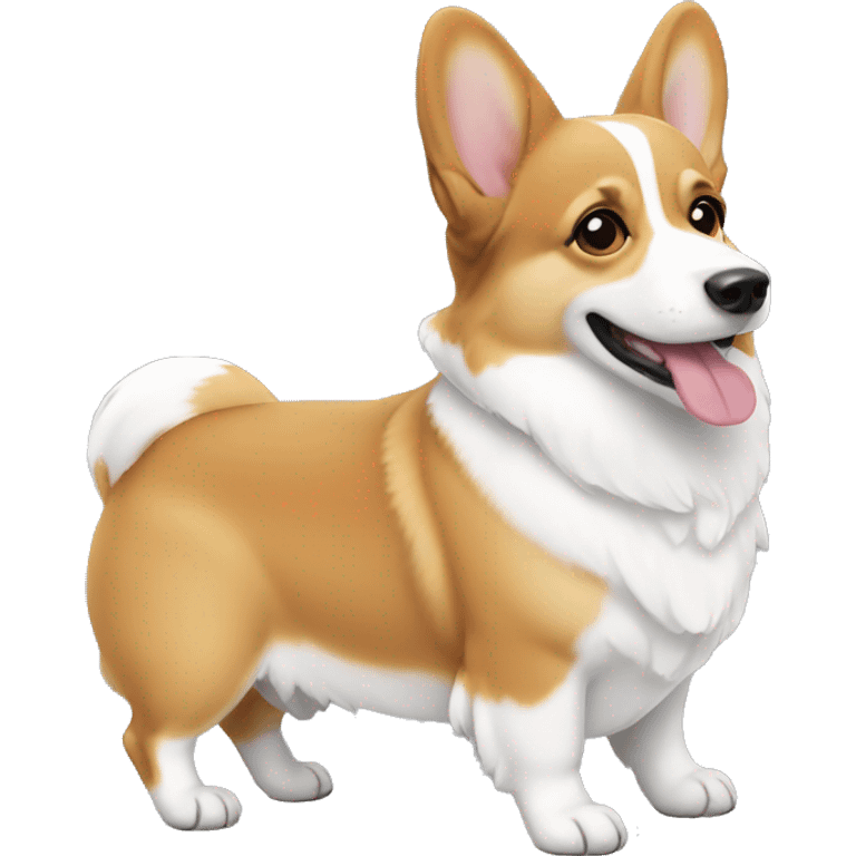 corgi full white  emoji