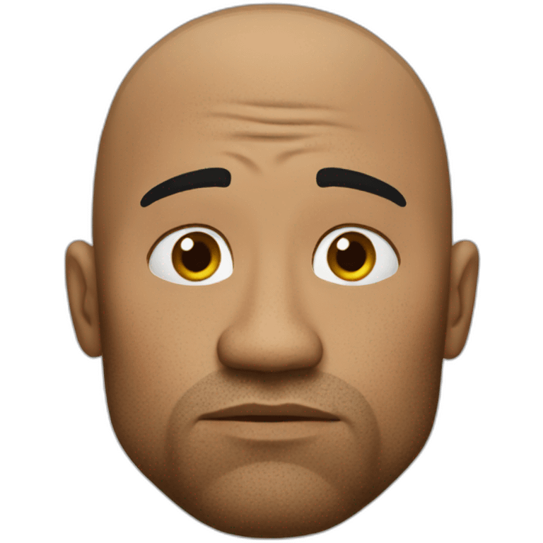 sad the rock emoji