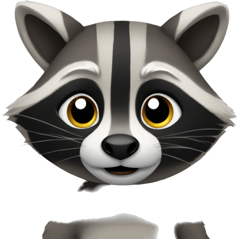 Awkward raccoon  emoji