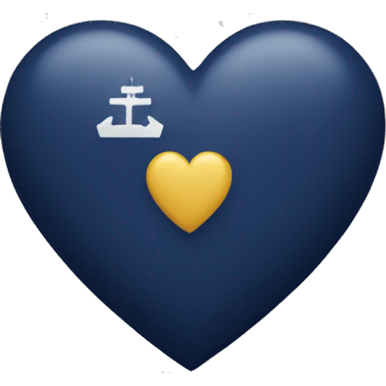 navy heart emoji