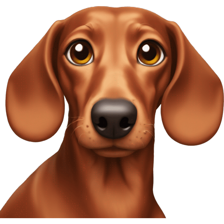 a red-haired dachshund emoji