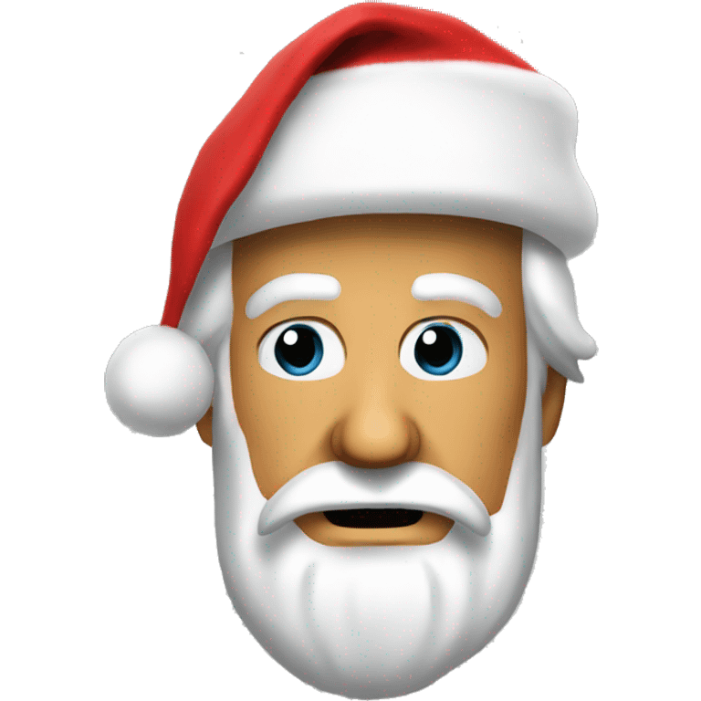 Donald Trump with a Santa Claus hat emoji