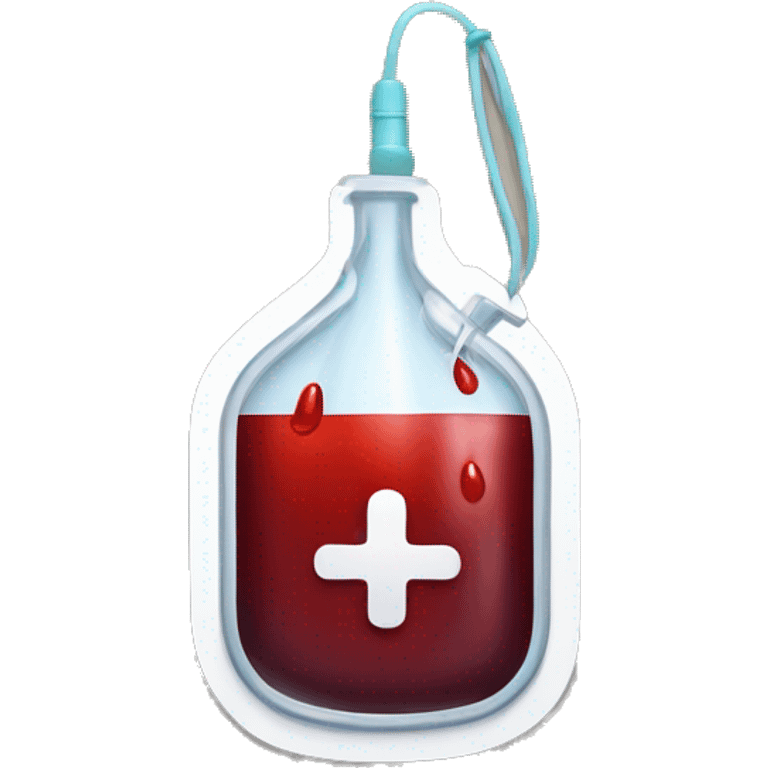 Transfusion blood bag emoji