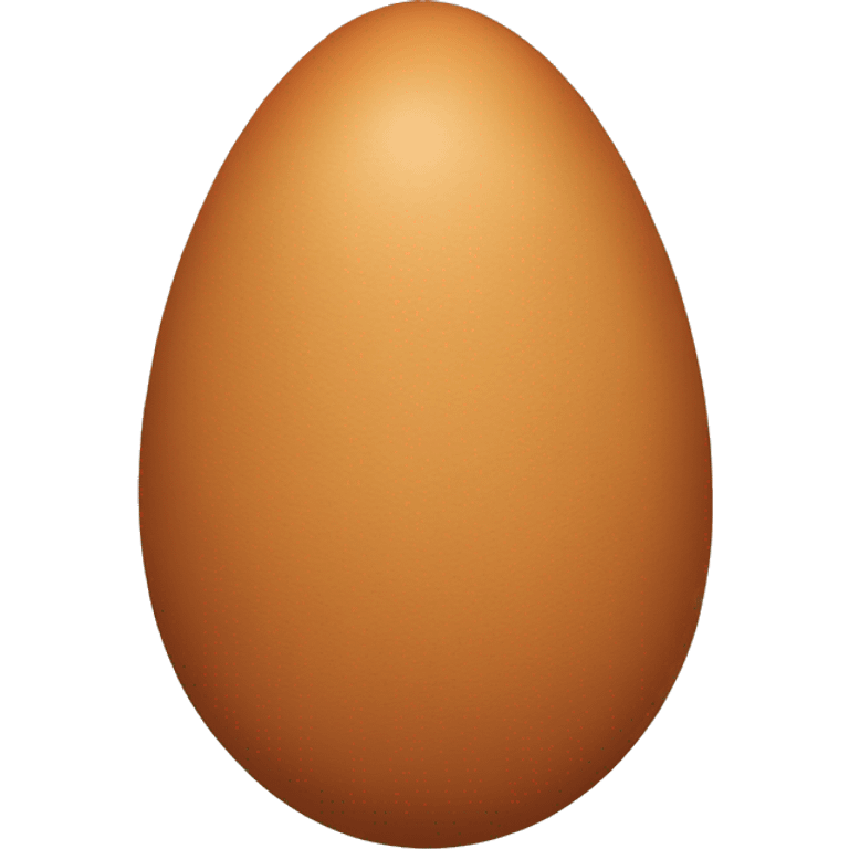 Brown egg emoji