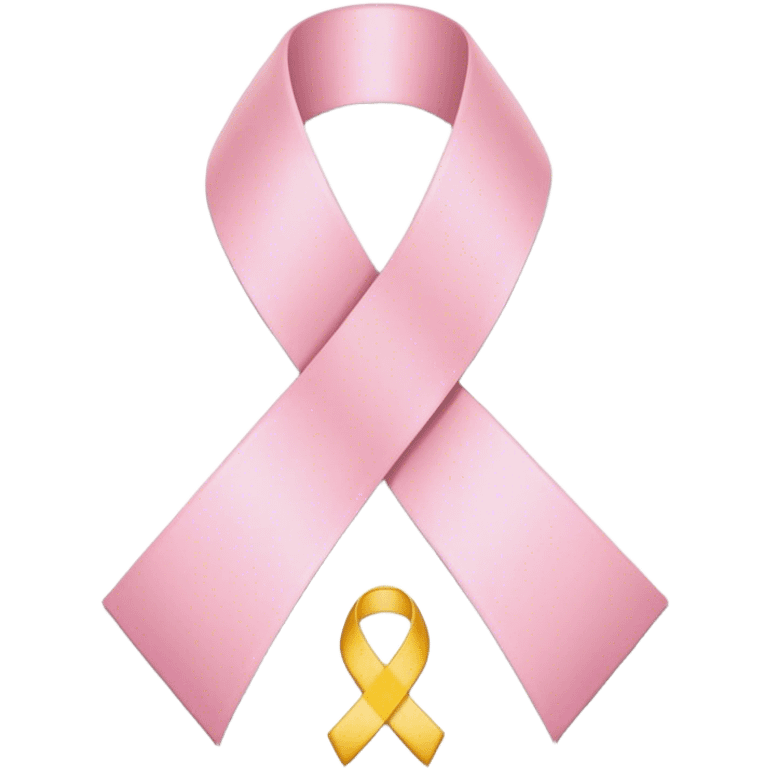 warning symbol with a light pink ribbon emoji