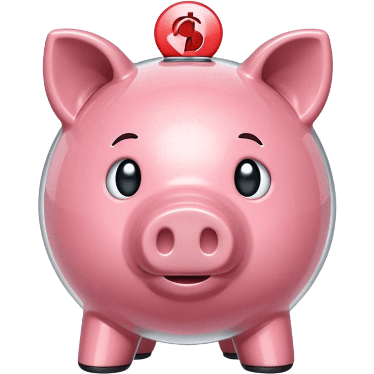 Transparent piggy bank emoji