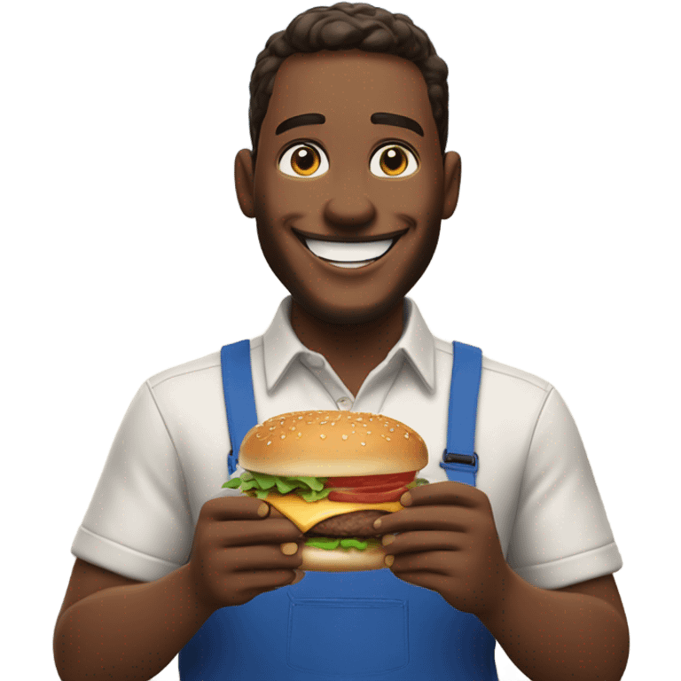 Man who loves culvers burgers  emoji