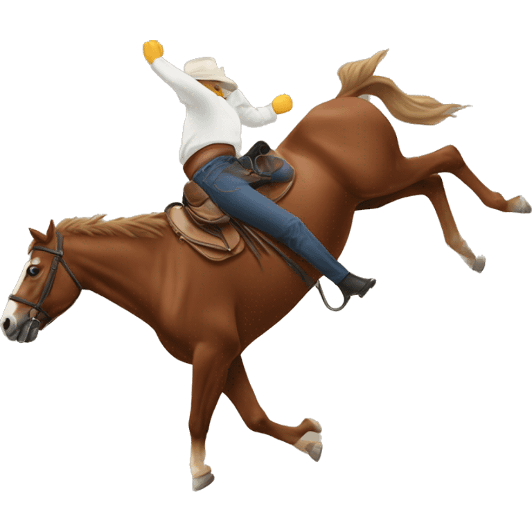 Person falling off bucking horse emoji