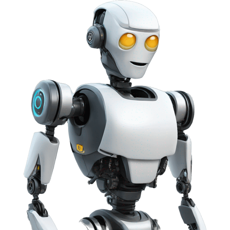 artificial intelligence robot with cool style  emoji