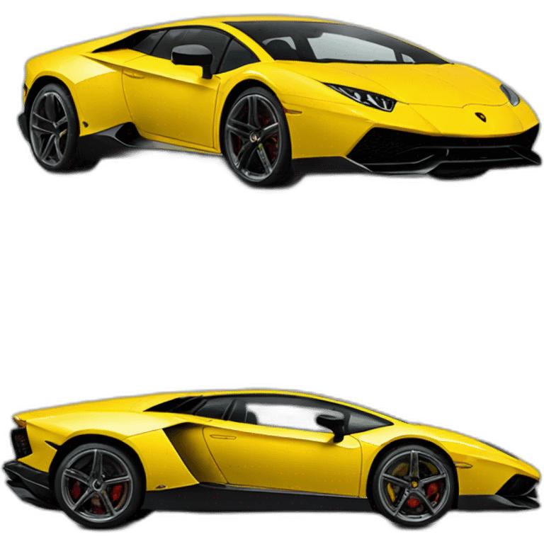 lamborghini jaune  emoji