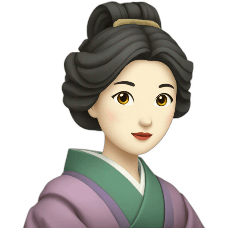 japanese-female-scholar-in-the-Heian-era emoji