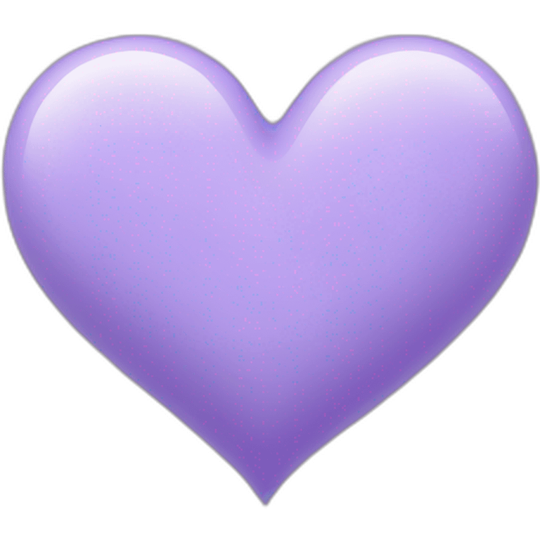 Heart in lavender colour emoji