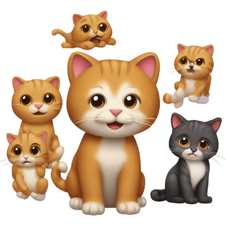 Ositos y gatitos emoji